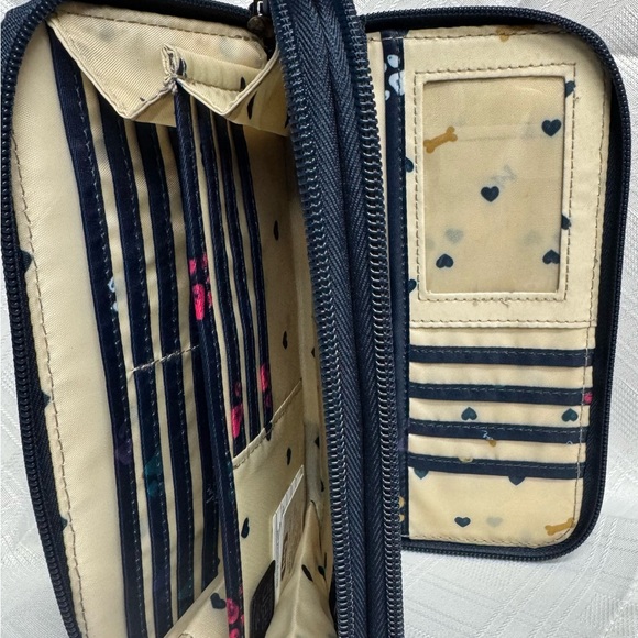 lug Navy Paw Print Wristlet with Multicolor Accents - Picture 8 of 11